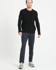 Pure Cashmere 6 ply Round Neck Sweater w/Cable Knit (Zach 1)