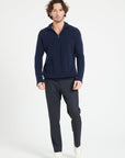 Pure Cashmere Funnel Neck Sweater w/Zip (Zach 2)