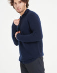 Pure Cashmere Funnel Neck Sweater w/Zip (Zach 2)