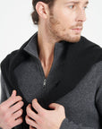 Pure Cashmere Funnel Neck Sweater w/Zip (Zach 2)