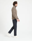 Pure Cashmere Funnel Neck Sweater w/Zip (Zach 2)