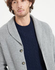 Pure Cashmere 4 ply Shawl Collar Cardigan (Zach 4)