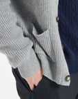 Pure Cashmere 4 ply Shawl Collar Cardigan (Zach 4)