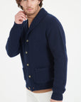 Pure Cashmere 4 ply Shawl Collar Cardigan (Zach 4)