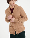 Pure Cashmere 4 ply Shawl Collar Cardigan (Zach 4)