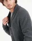 Pure Cashmere 4 ply Shawl Collar Cardigan (Zach 4)