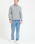 Pure Cashmere Cable Knit Round Neck Sweater (Zach 5)