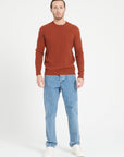 Pure Cashmere Cable Knit Round Neck Sweater (Zach 5)