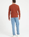 Pure Cashmere Cable Knit Round Neck Sweater (Zach 5)