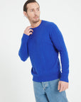 Pure Cashmere Cable Knit Round Neck Sweater (Zach 5)