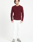 Pure Cashmere Cable Knit Round Neck Sweater (Zach 5)