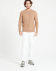 Pure Cashmere Cable Knit Round Neck Sweater (Zach 5)