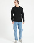 Pure Cashmere Cable Knit Round Neck Sweater (Zach 5)