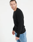 Pure Cashmere Cable Knit Round Neck Sweater (Zach 5)