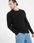 Pure Cashmere Cable Knit Round Neck Sweater (Zach 5)