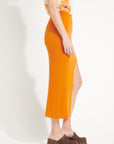 Pure Cashmere Long Skirt w/Slit (Ava 13)