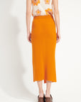 Pure Cashmere Long Skirt w/Slit (Ava 13)