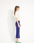Pure Cashmere Long Skirt w/Slit (Ava 13)