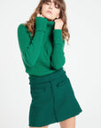 Pure Cashmere Turtleneck Ribbed Sweater (Mia 5)