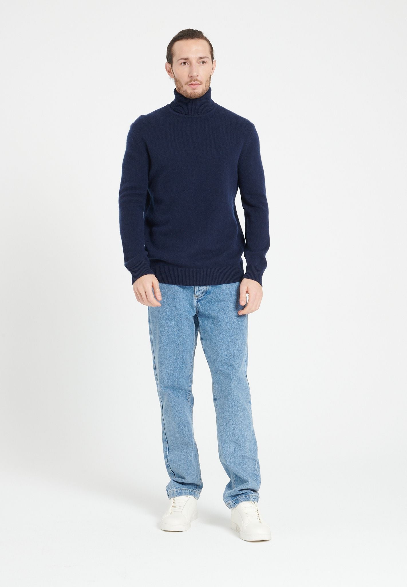 Pure Cashmere 4 ply Turtleneck Sweater (Luke 15)