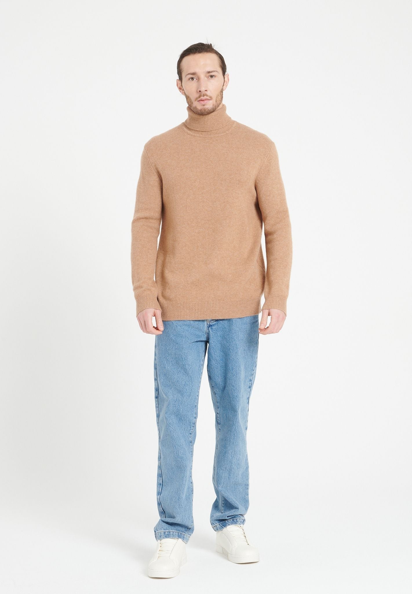 Pure Cashmere 4 ply Turtleneck Sweater (Luke 15)