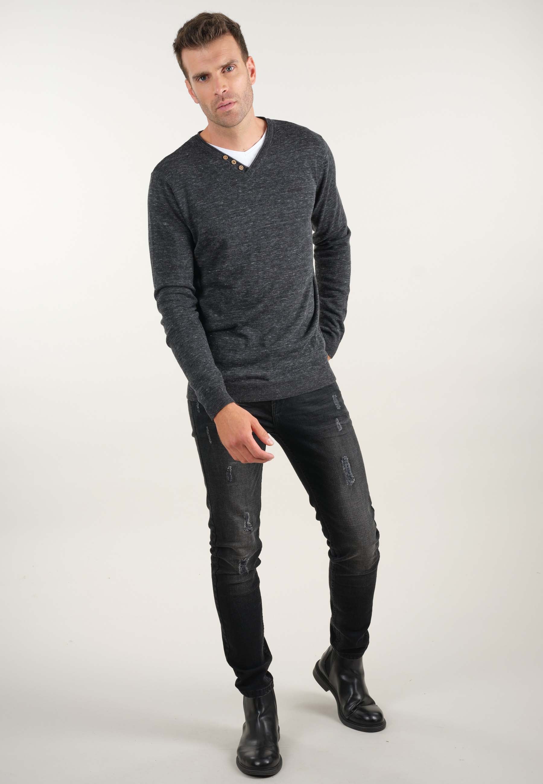 Deeluxe Single V Neck Sweater