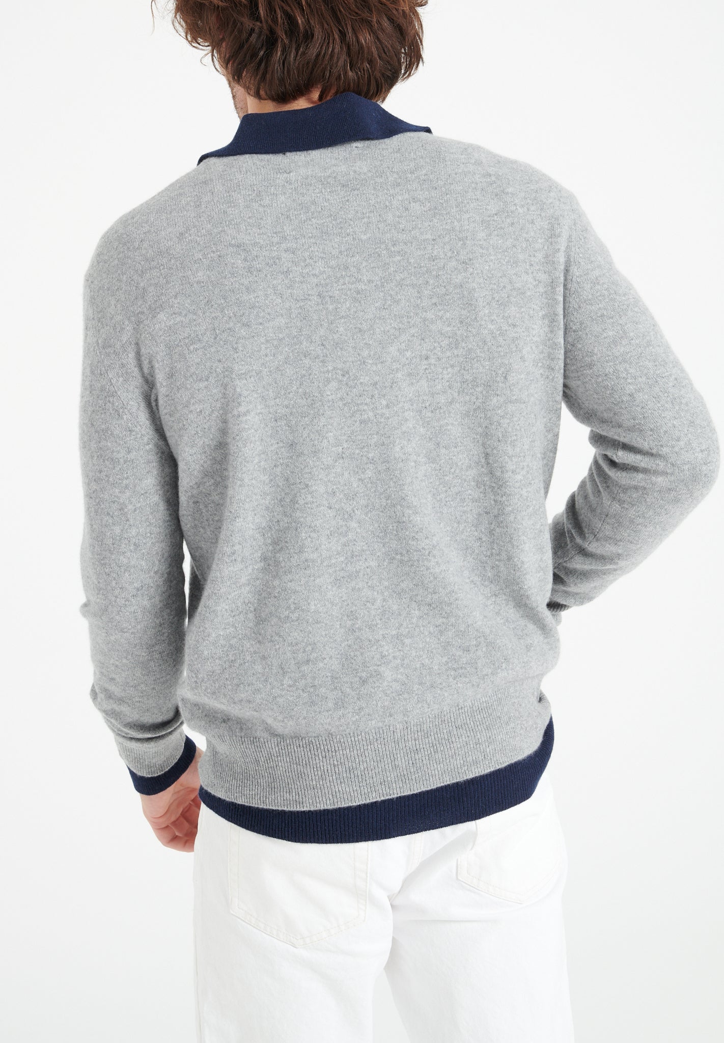 Pure Cashmere 2 Ply V-Neck Sweater (Luke 1)