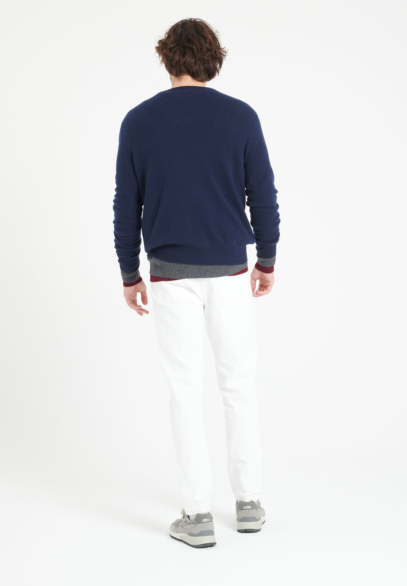 Pure Cashmere 2 Ply V-Neck Sweater (Luke 1)