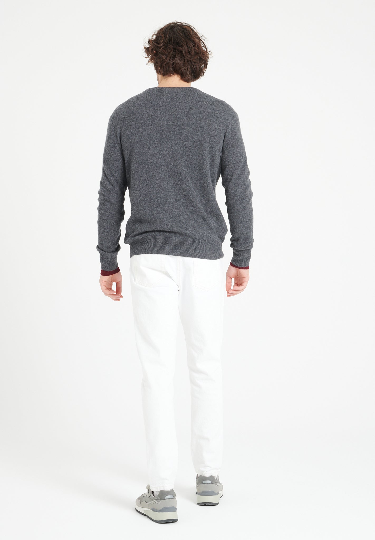 Pure Cashmere 2 Ply V-Neck Sweater (Luke 1)