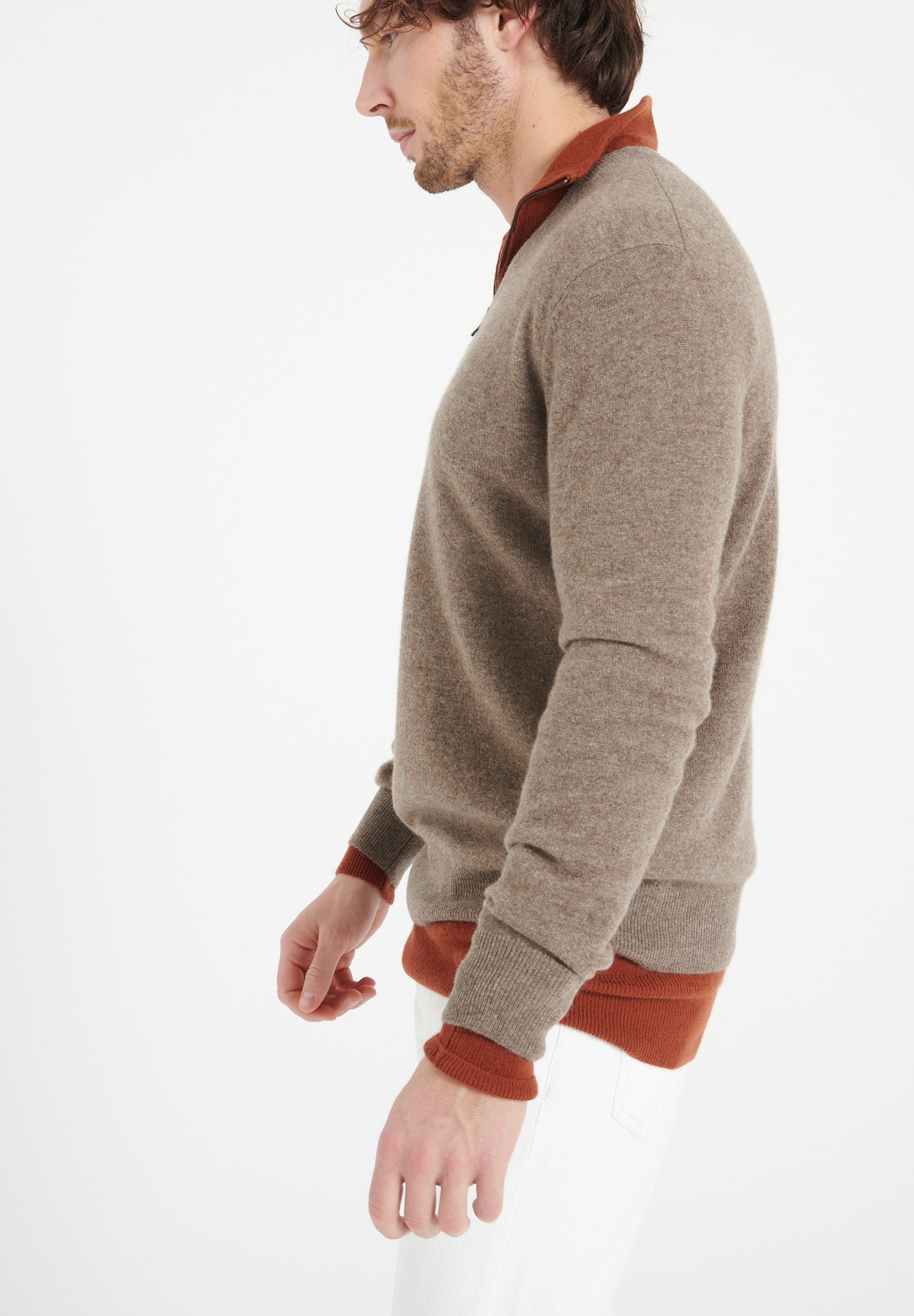 Pure Cashmere 2 Ply V-Neck Sweater (Luke 1)