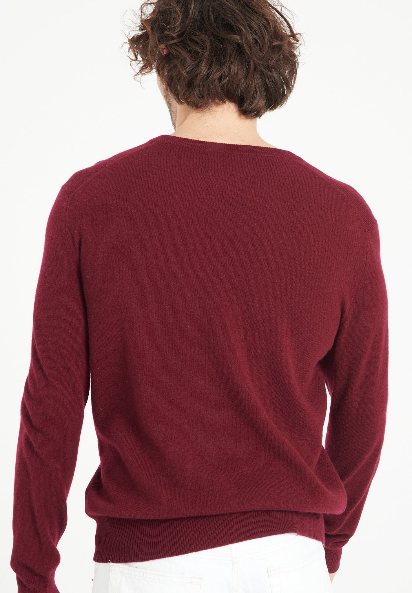 Pure Cashmere 2 Ply V-Neck Sweater (Luke 1)