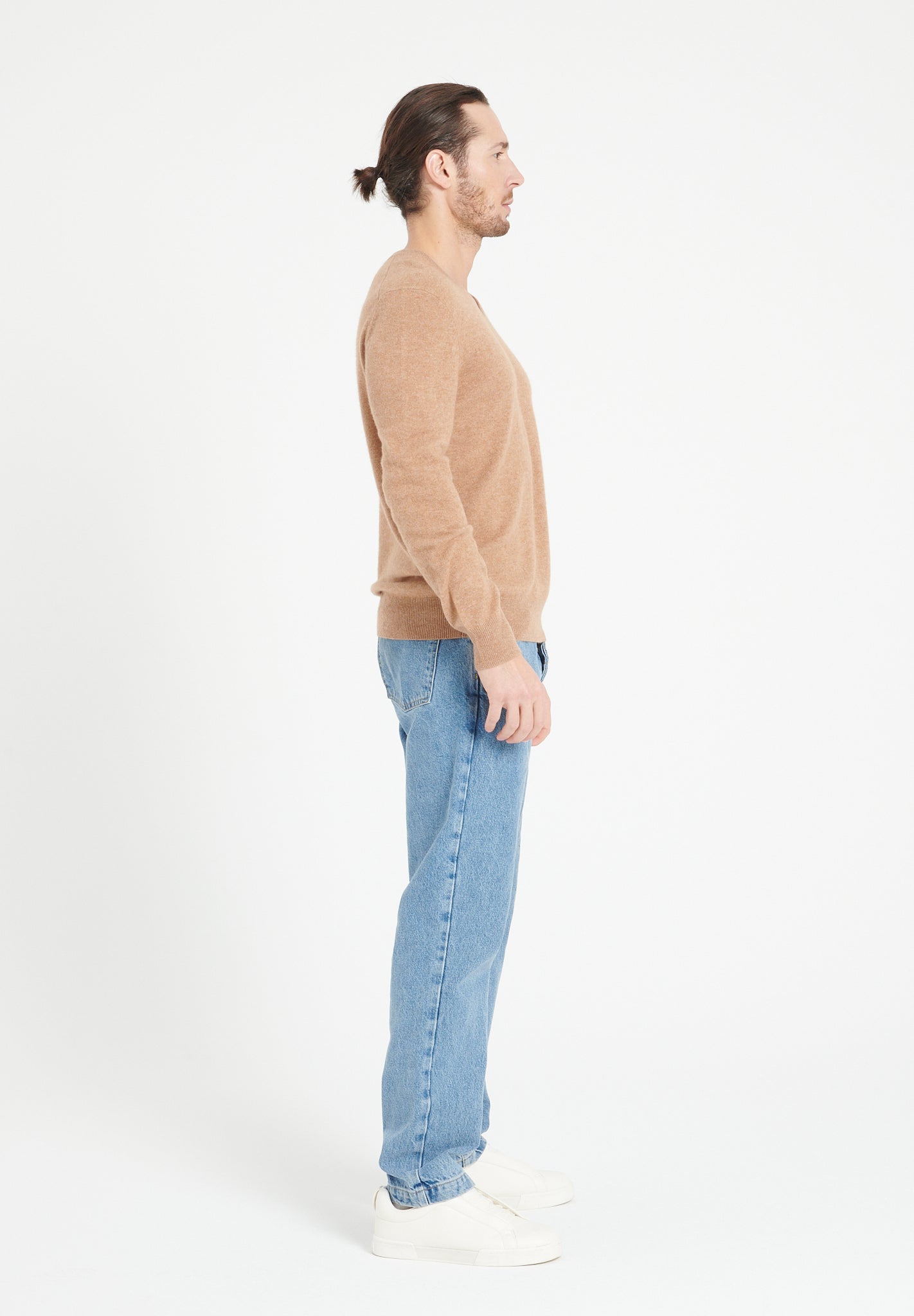 Pure Cashmere 2 Ply V-Neck Sweater (Luke 1)