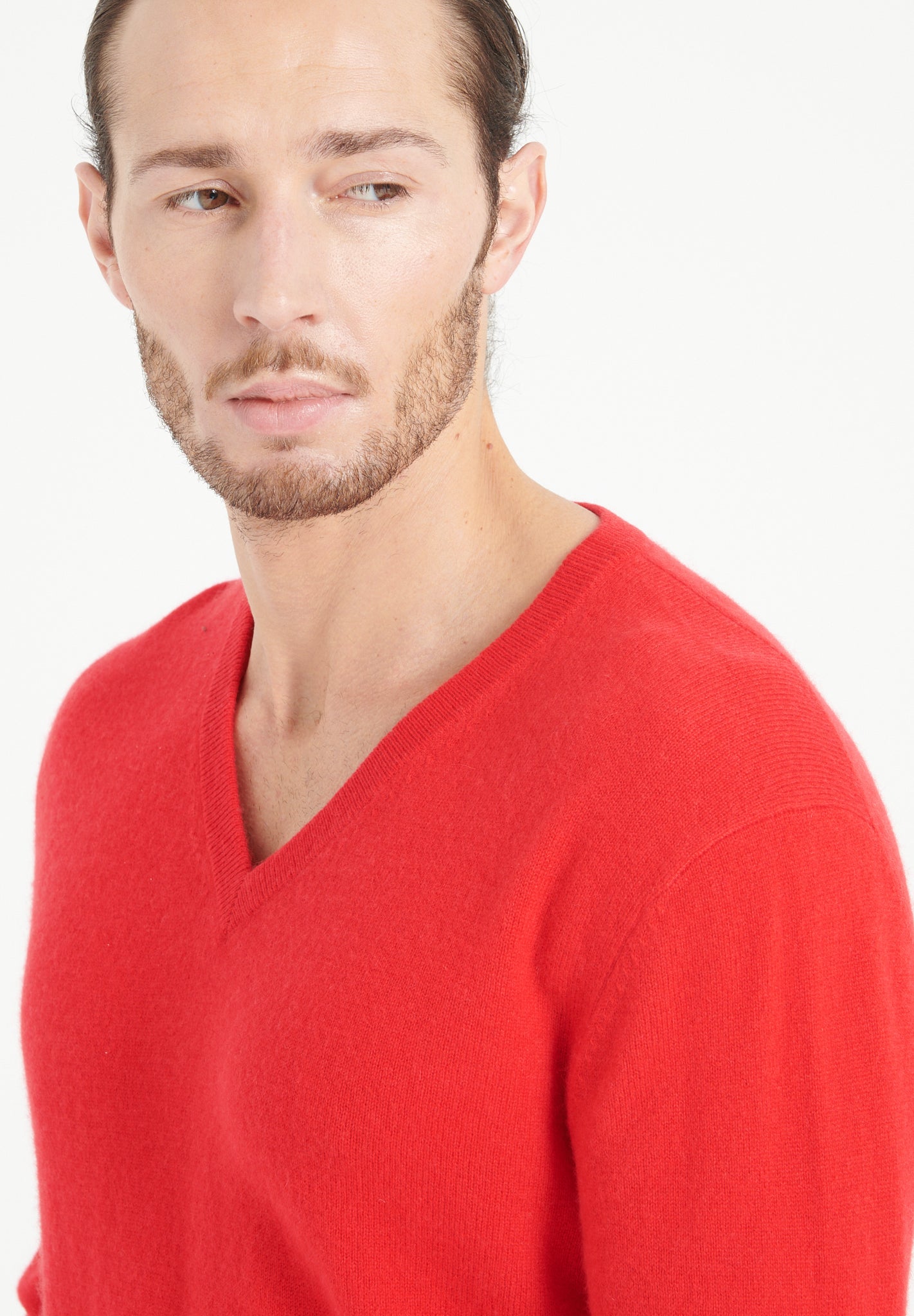 Pure Cashmere 2 Ply V-Neck Sweater (Luke 1)