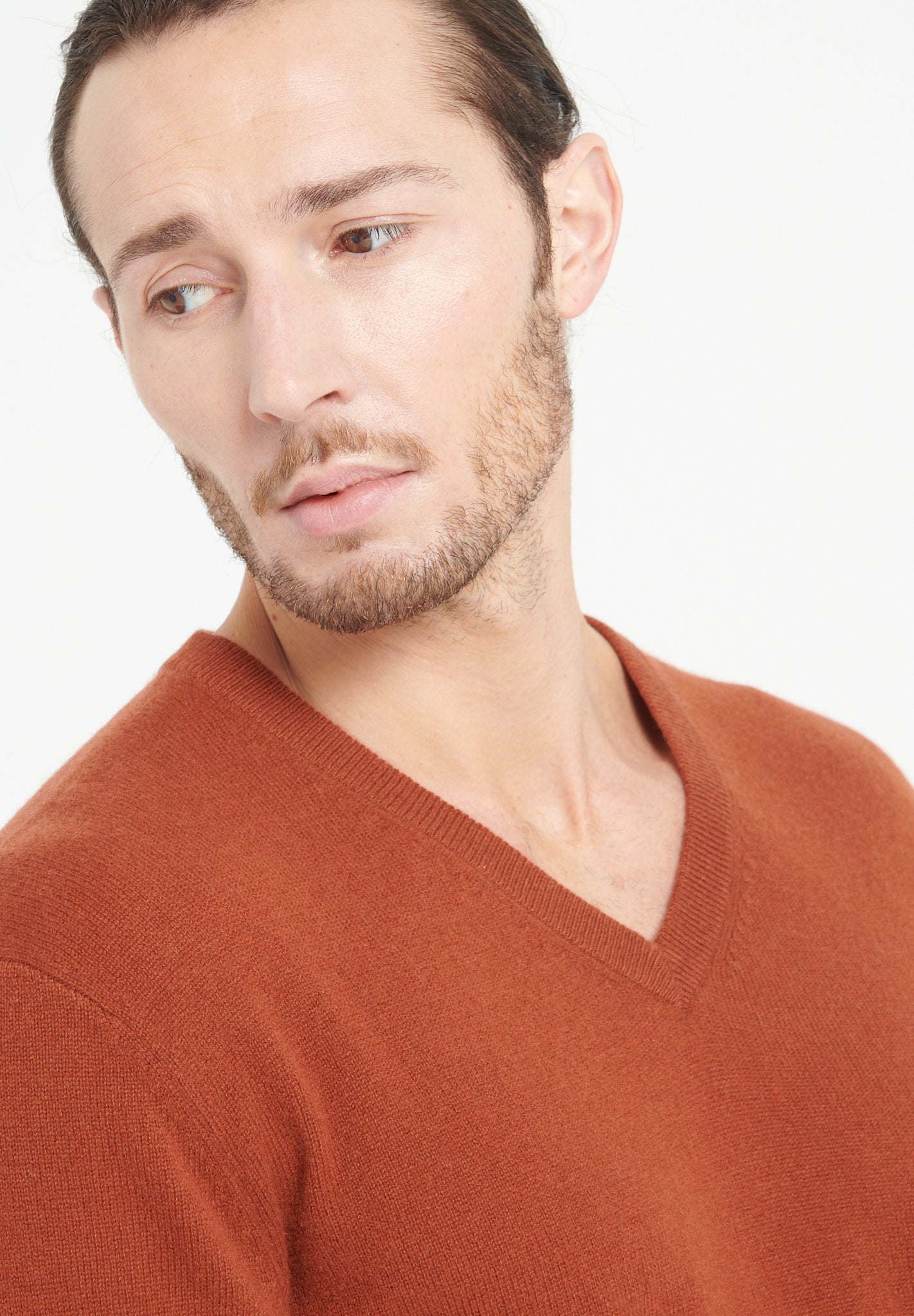Pure Cashmere 2 Ply V-Neck Sweater (Luke 1)