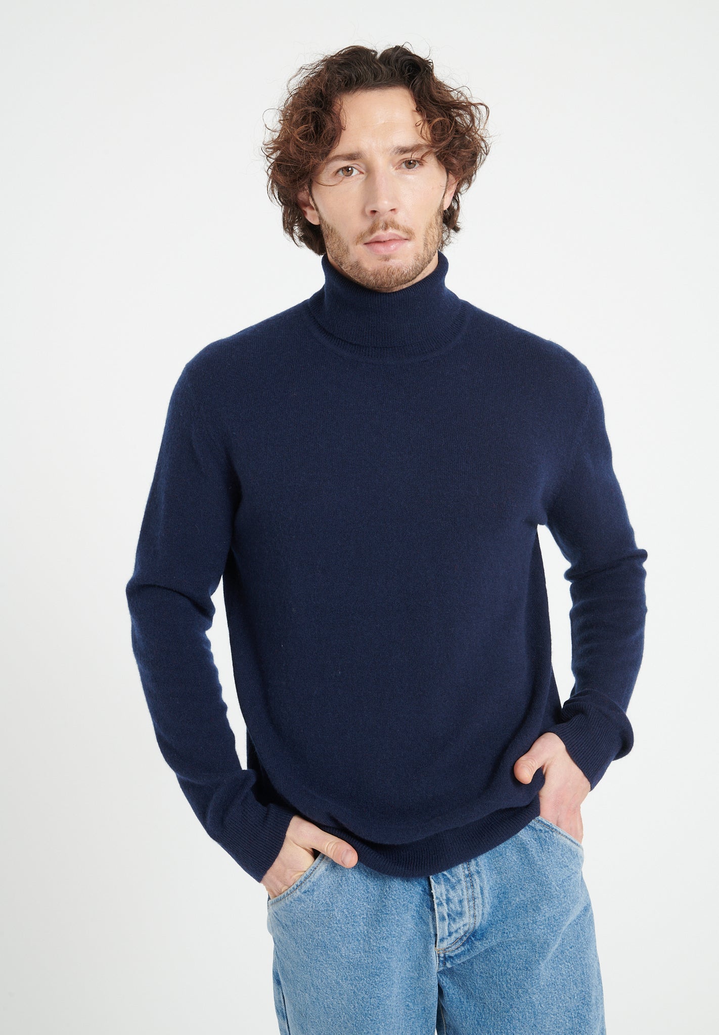 Pure Cashmere 2 Ply Turtleneck Sweater (Luke 3)