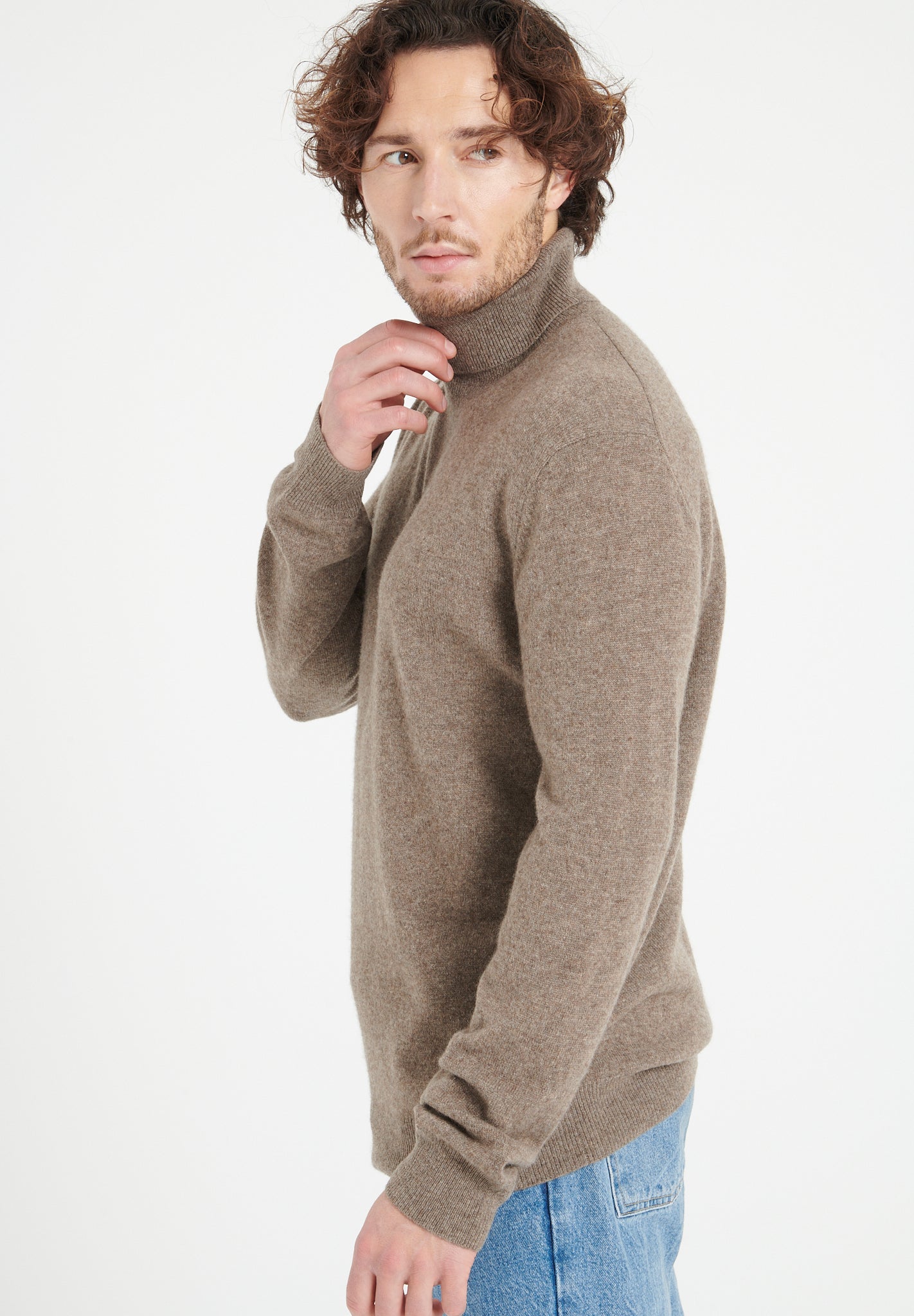 Pure Cashmere 2 Ply Turtleneck Sweater (Luke 3)