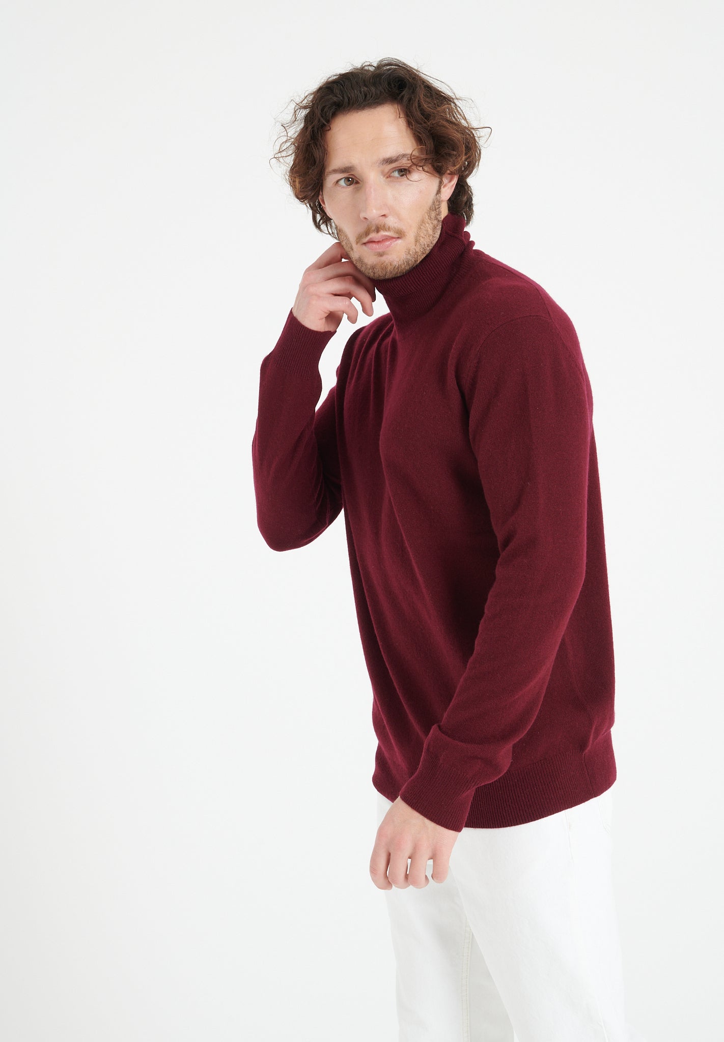 Pure Cashmere 2 Ply Turtleneck Sweater (Luke 3)