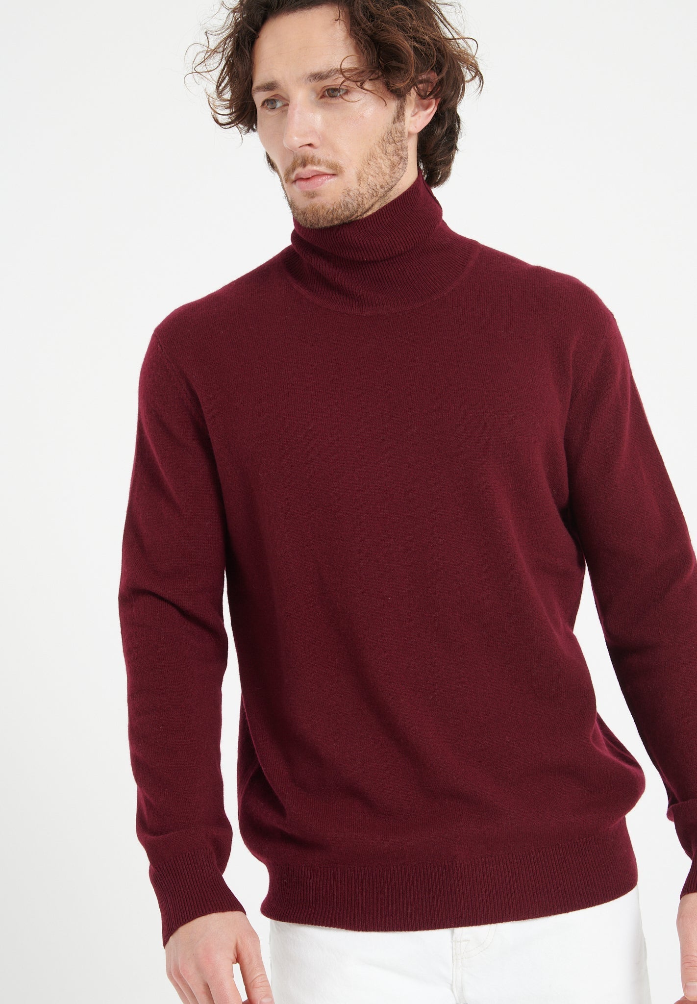 Pure Cashmere 2 Ply Turtleneck Sweater (Luke 3)