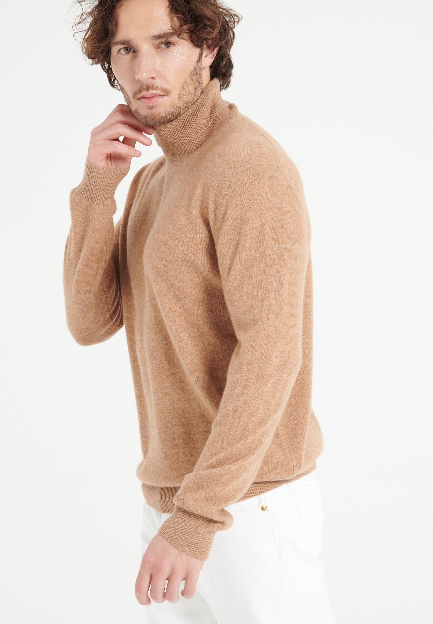 Pure Cashmere 2 Ply Turtleneck Sweater (Luke 3)