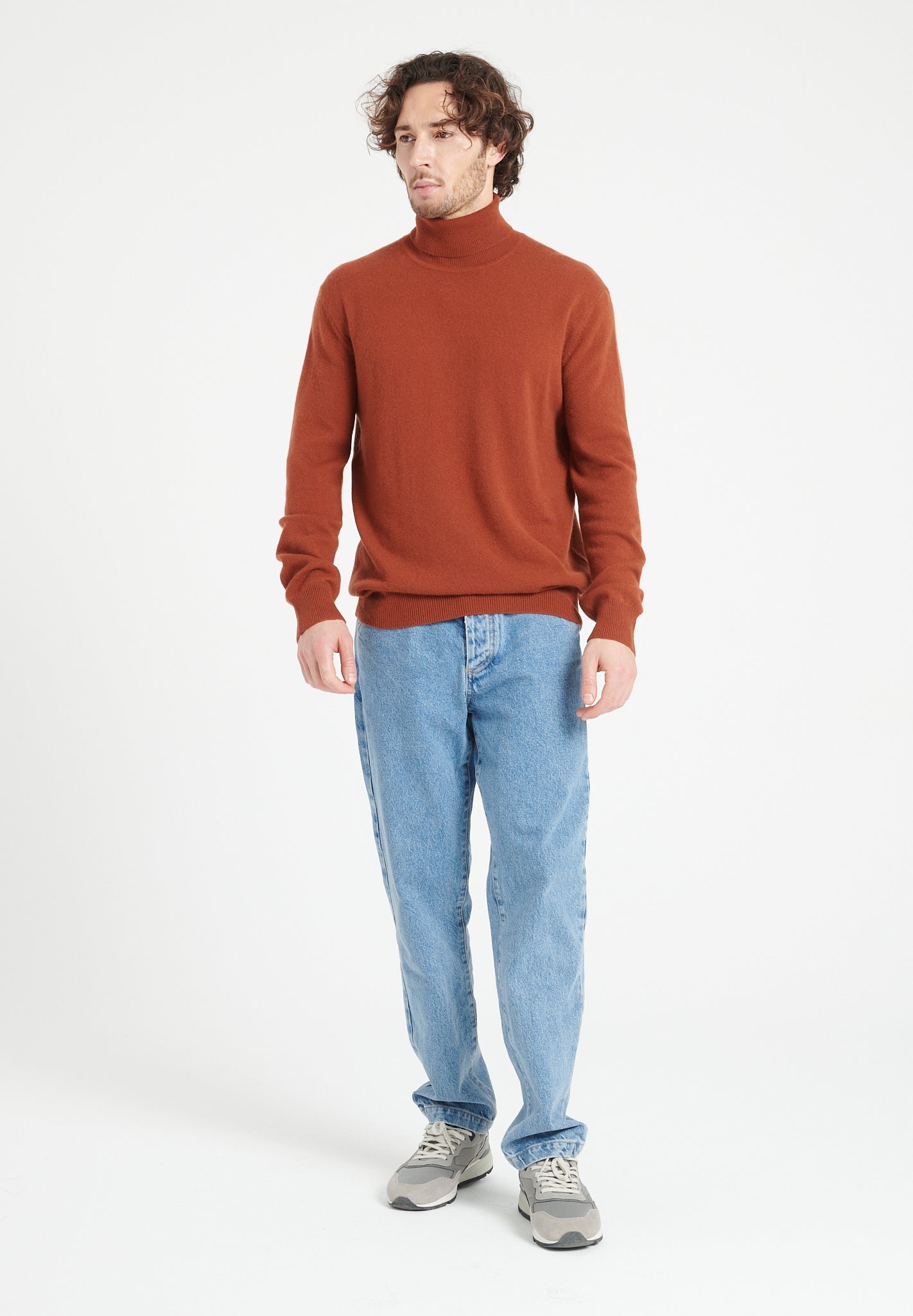 Pure Cashmere 2 Ply Turtleneck Sweater (Luke 3)