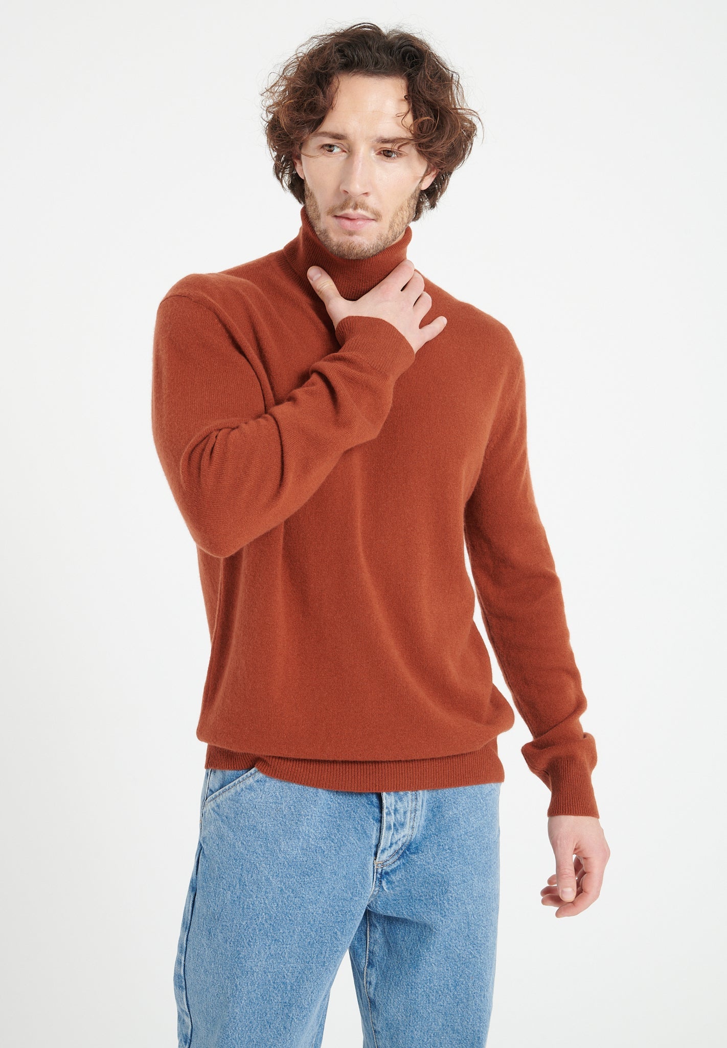 Pure Cashmere 2 Ply Turtleneck Sweater (Luke 3)