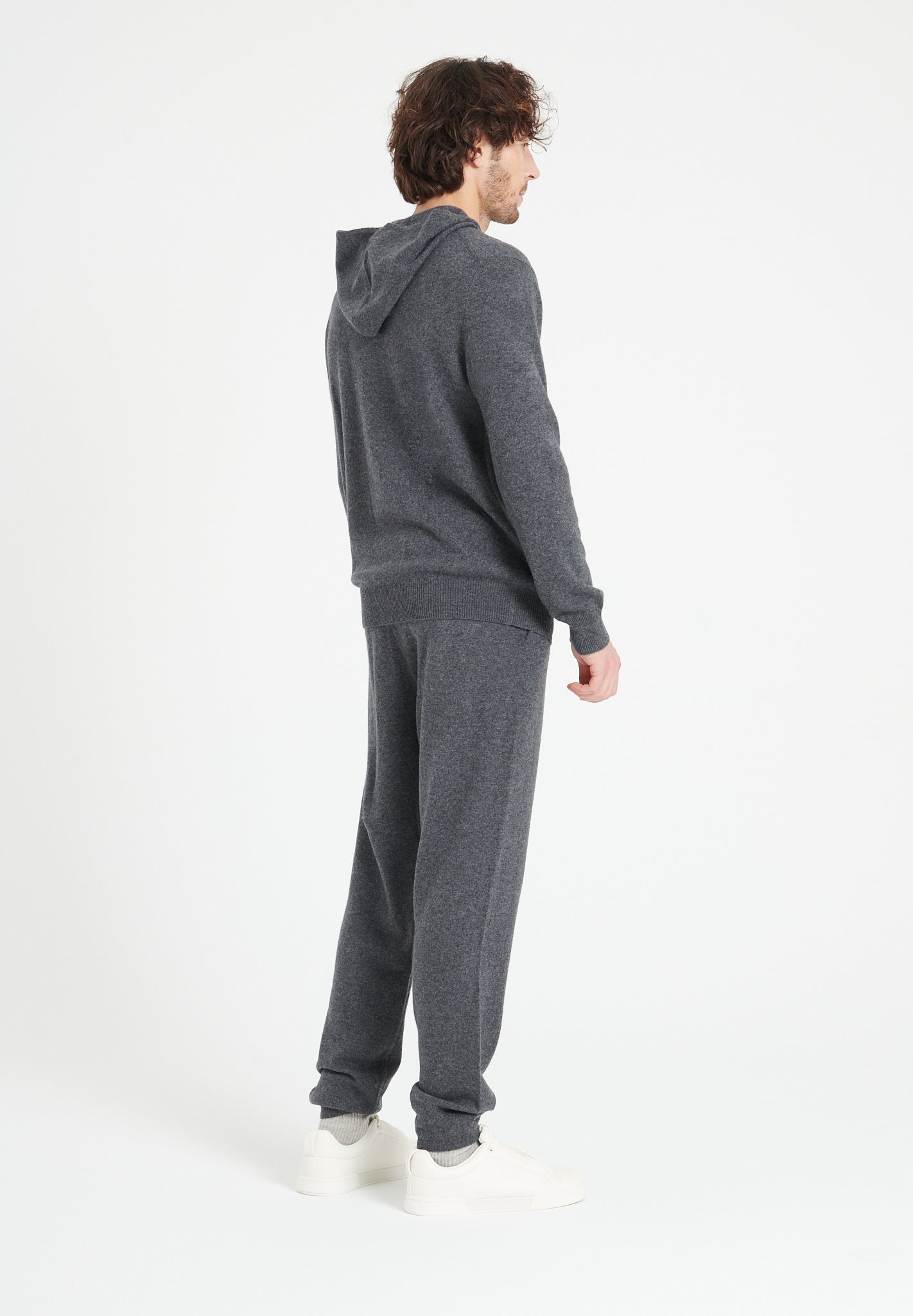 Pure Cashmere 2 Ply Zipped Hoodie (Luke 6)