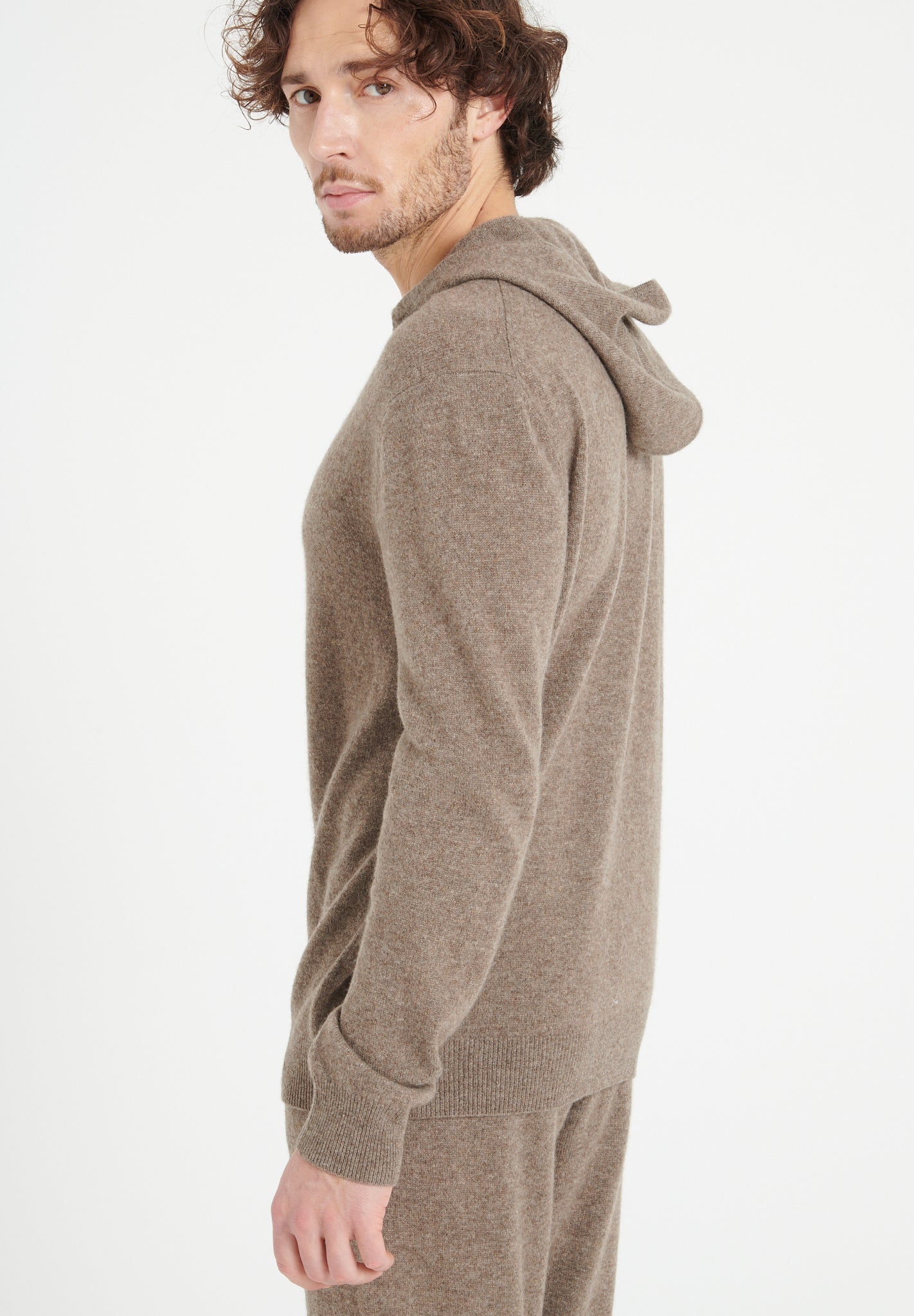 Pure Cashmere 2 Ply Zipped Hoodie (Luke 6)