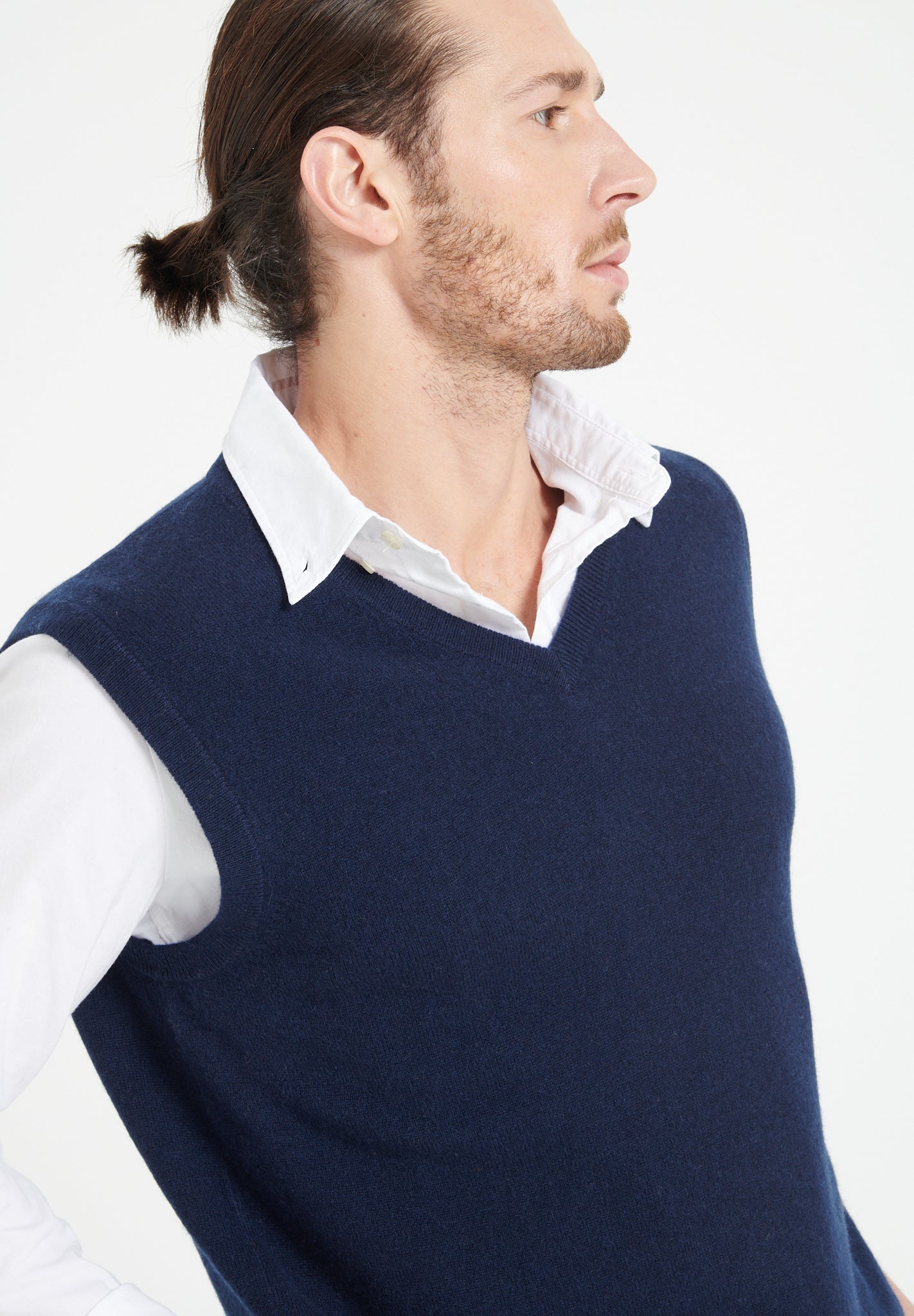 Pure Cashmere 2 Ply Sleeveless Vest (Luke 9)