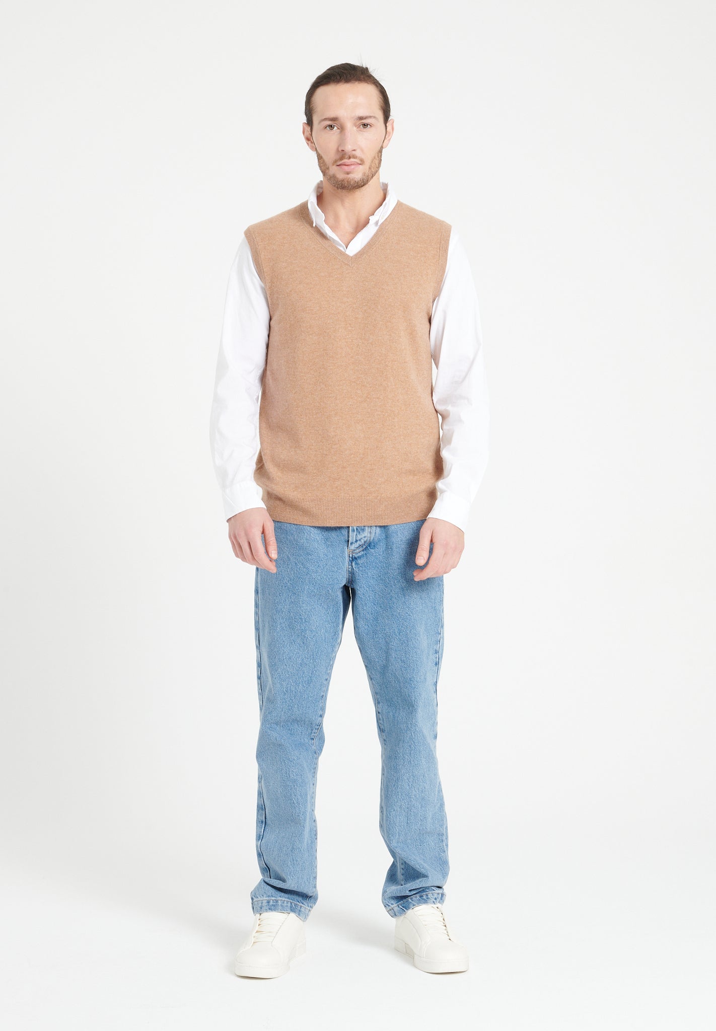 Pure Cashmere 2 Ply Sleeveless Vest (Luke 9)