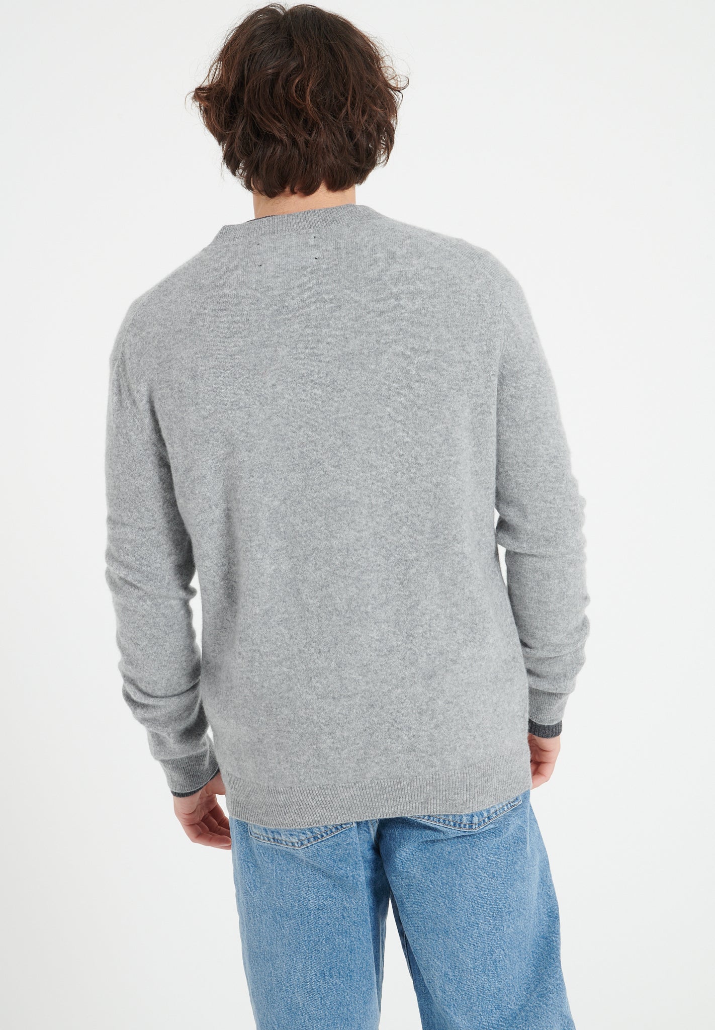 Pure Cashmere Bomber Neck Cardigan (Luke 10)