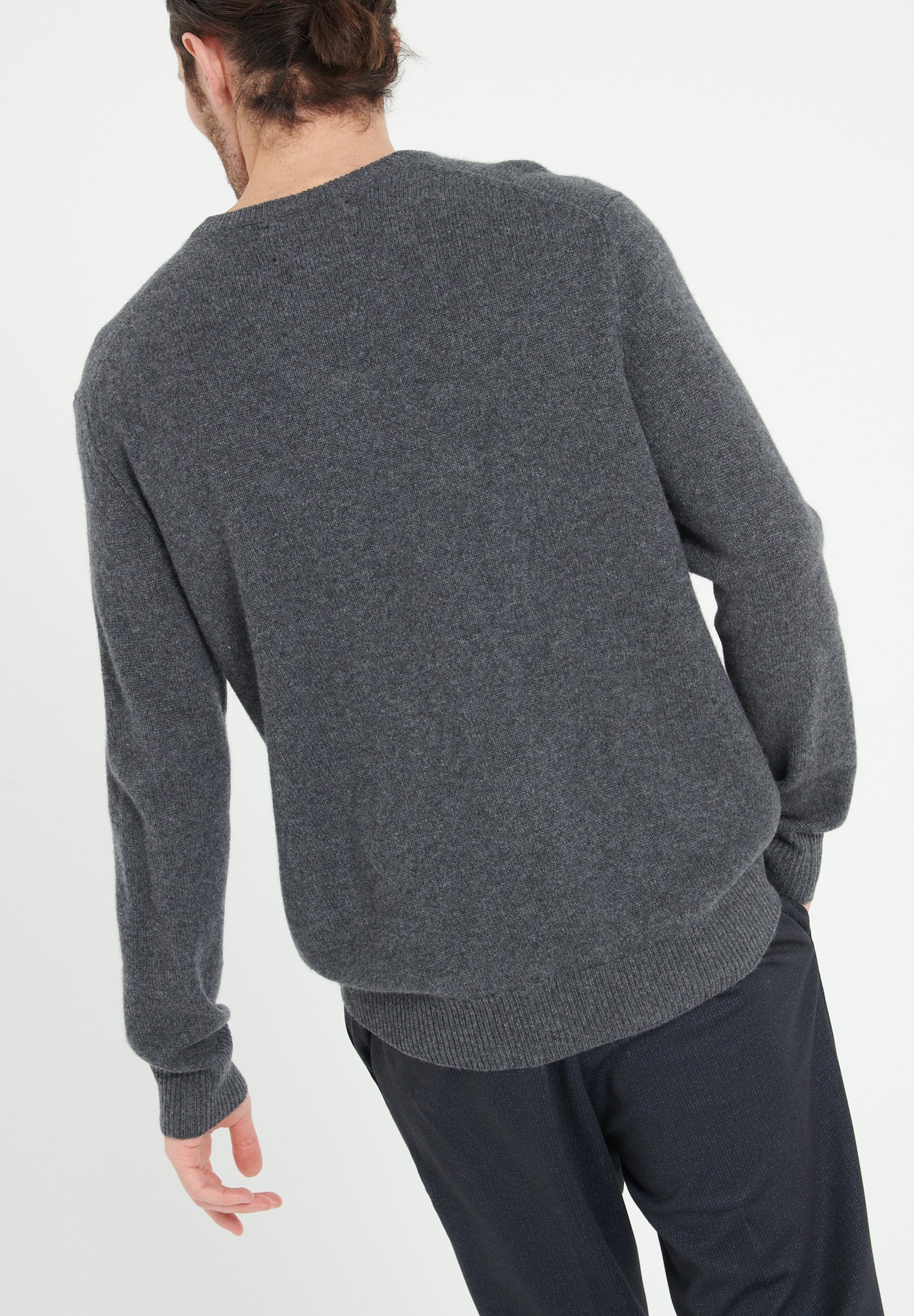 Pure Cashmere 4 ply V-Neck Sweater (Luke 13)
