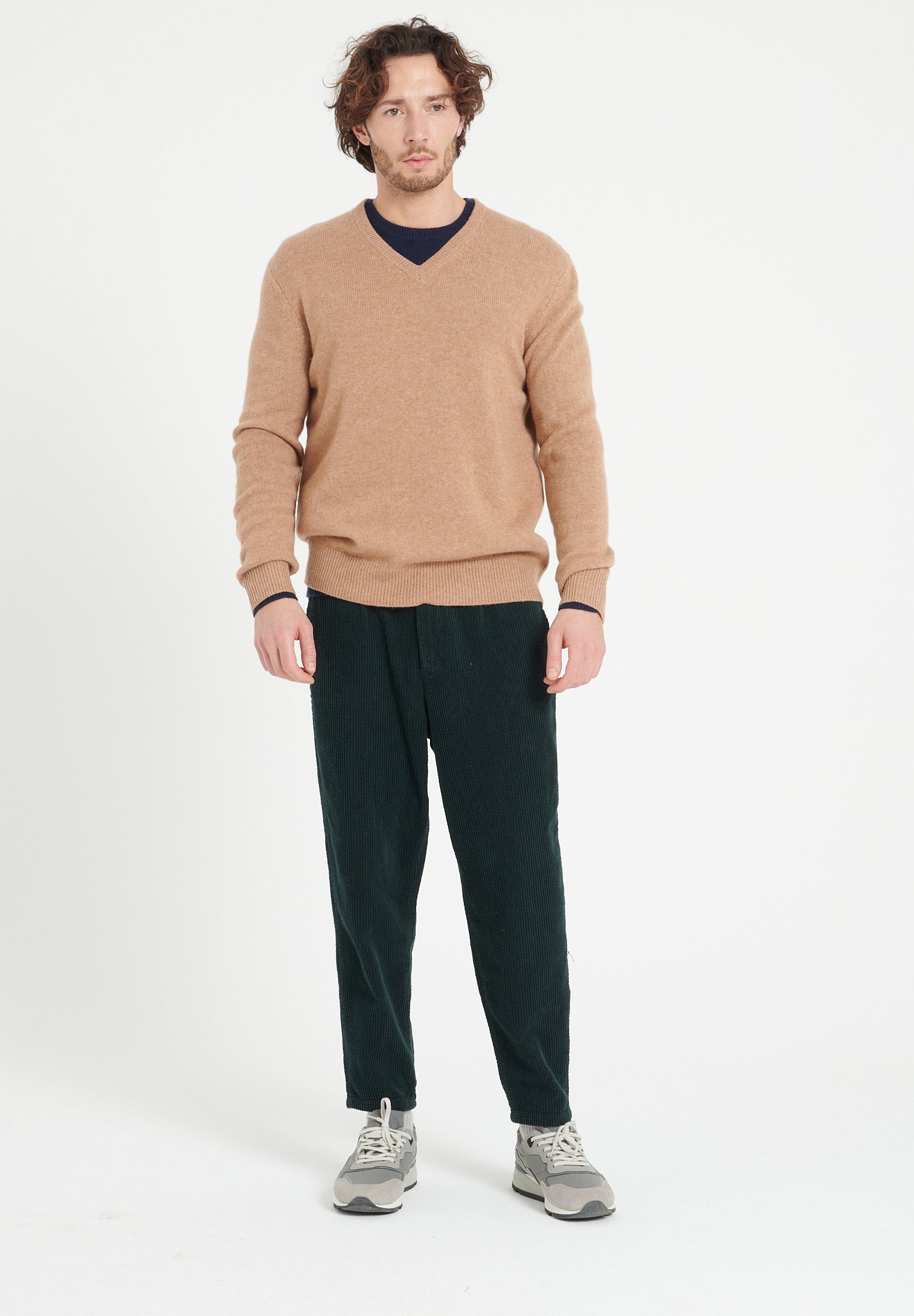 Pure Cashmere 4 ply V-Neck Sweater (Luke 13)
