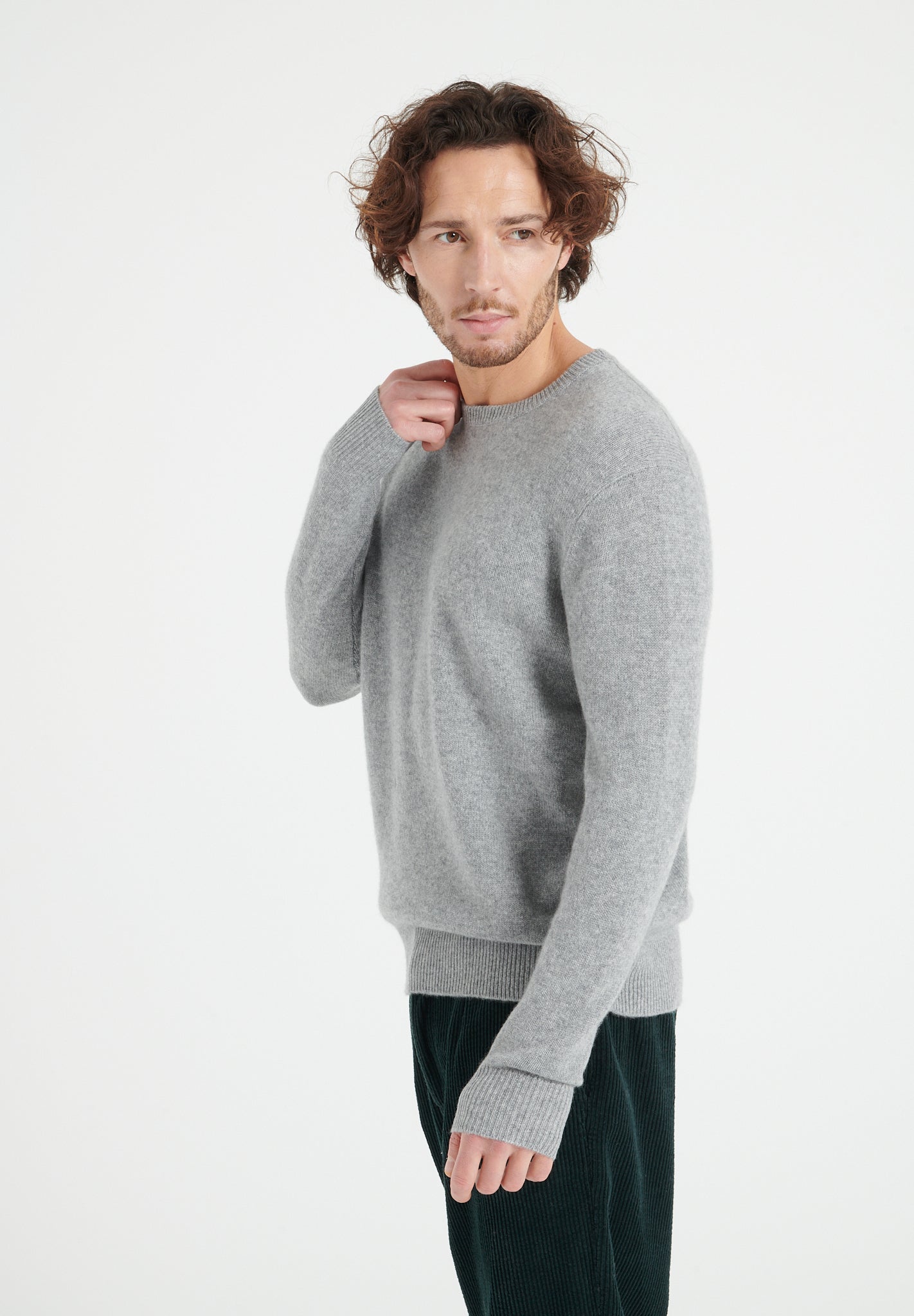 Pure Cashmere 4 ply Round Neck Sweater (Luke 14)