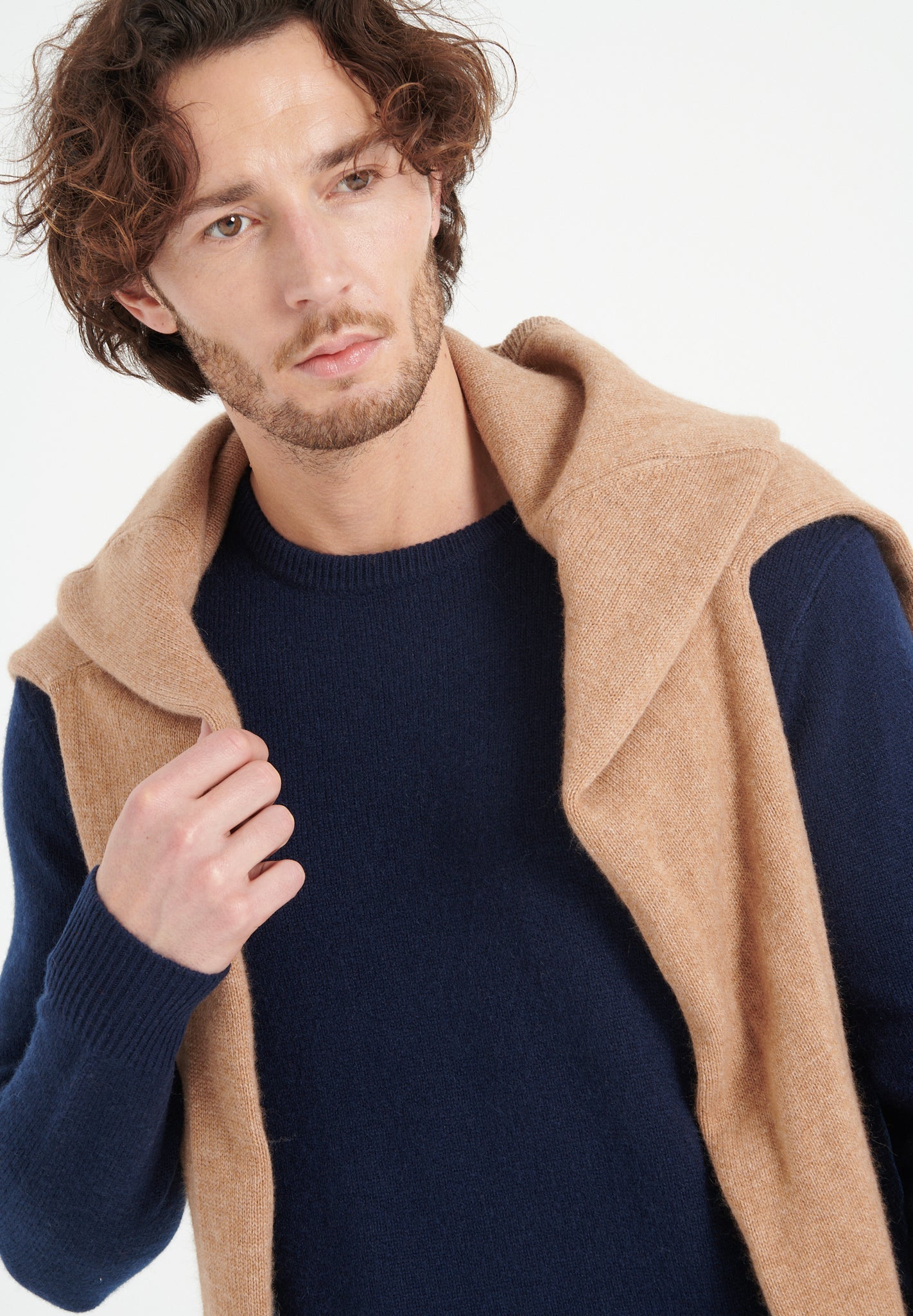 Pure Cashmere 4 ply Round Neck Sweater (Luke 14)